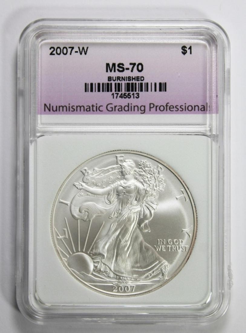 2007-W AMERICAN SILVER EAGLE (1 of 5)