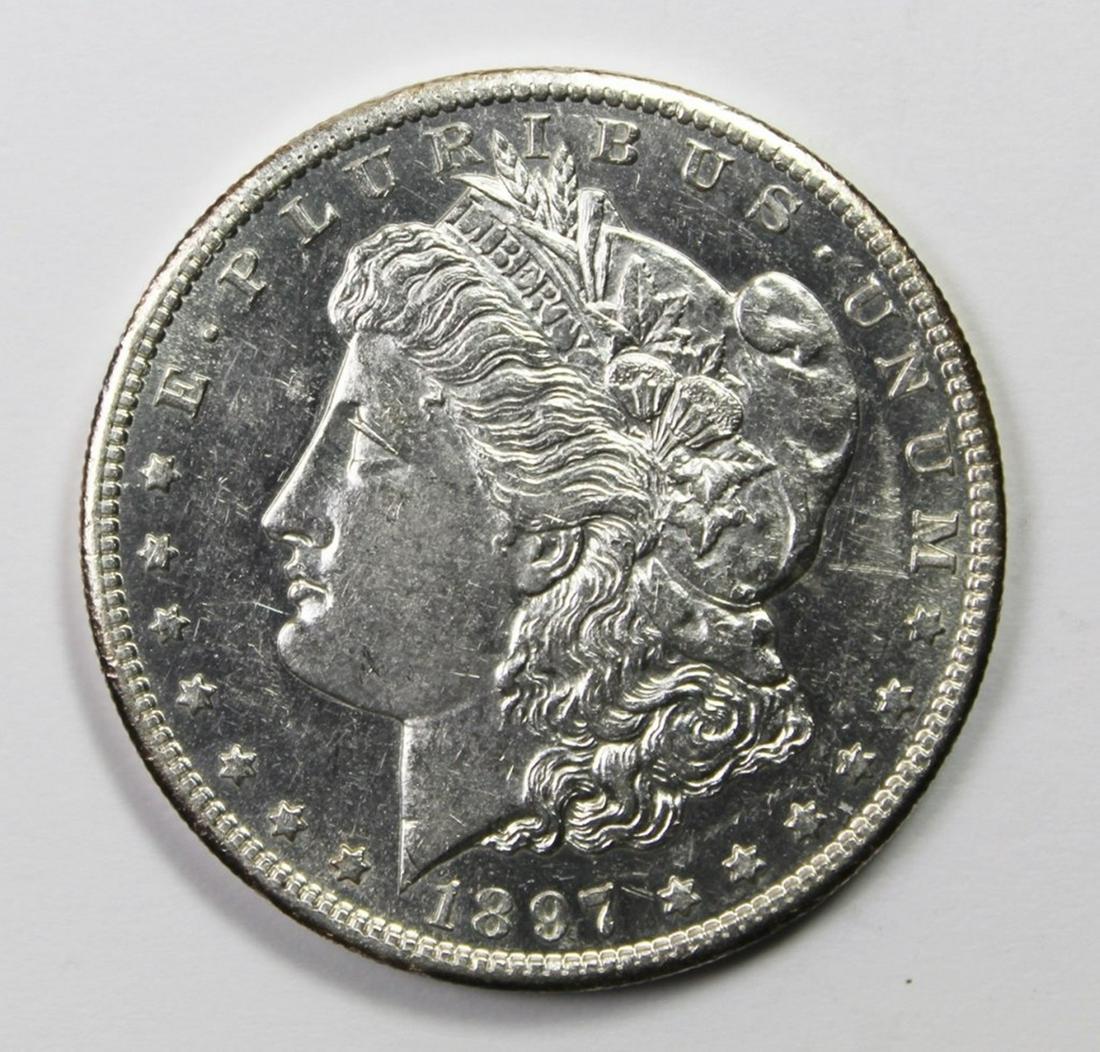 1897-S MORGAN SILVER DOLLAR (1 of 2)