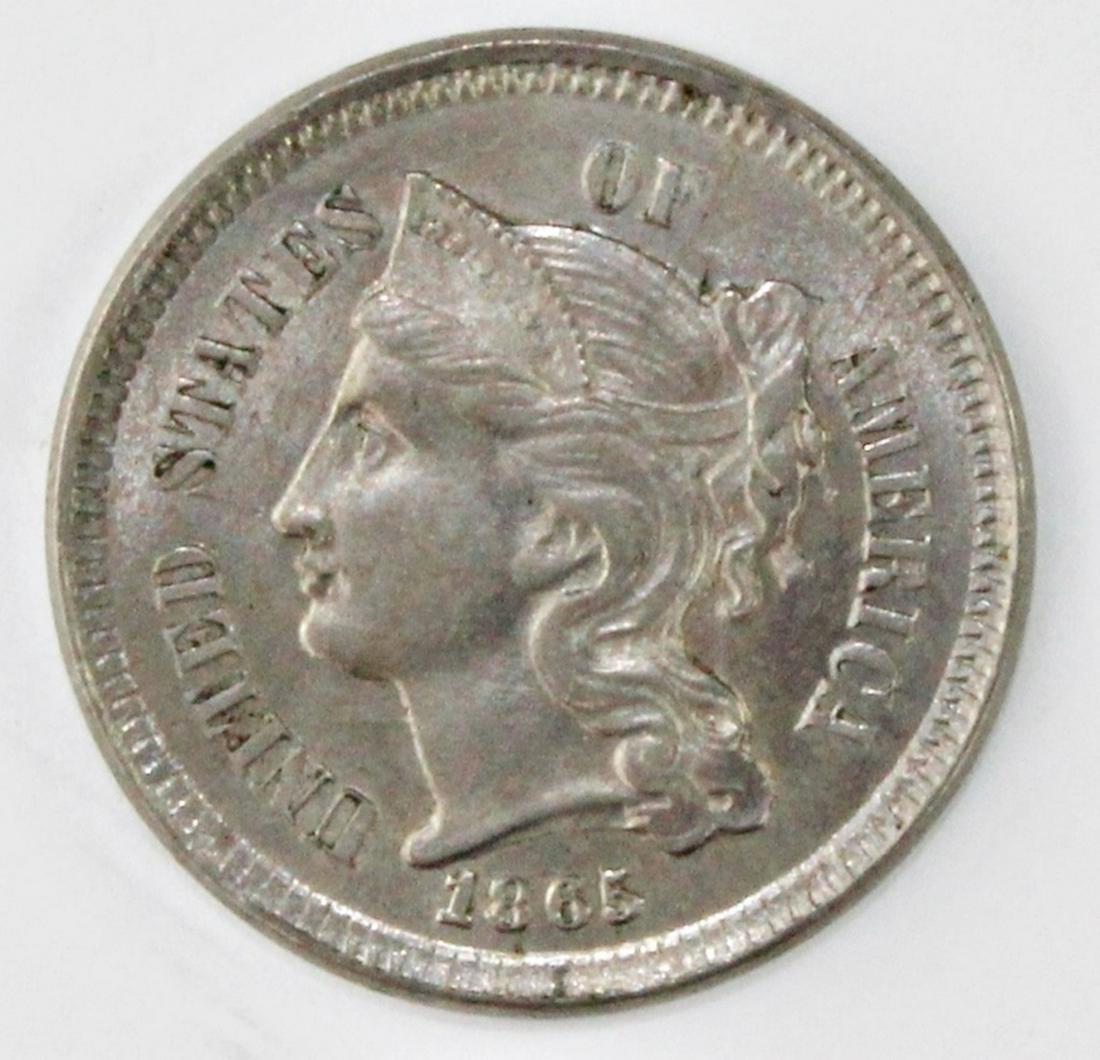 1865 THREE CENT NICKEL (1 of 4)