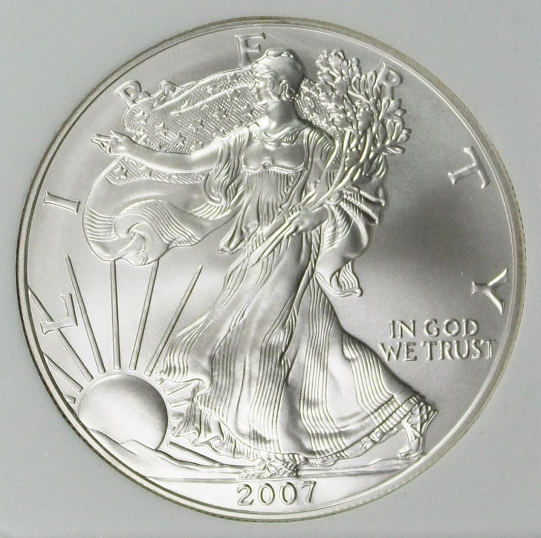 2007-W AMERICAN SILVER EAGLE (1 of 4)