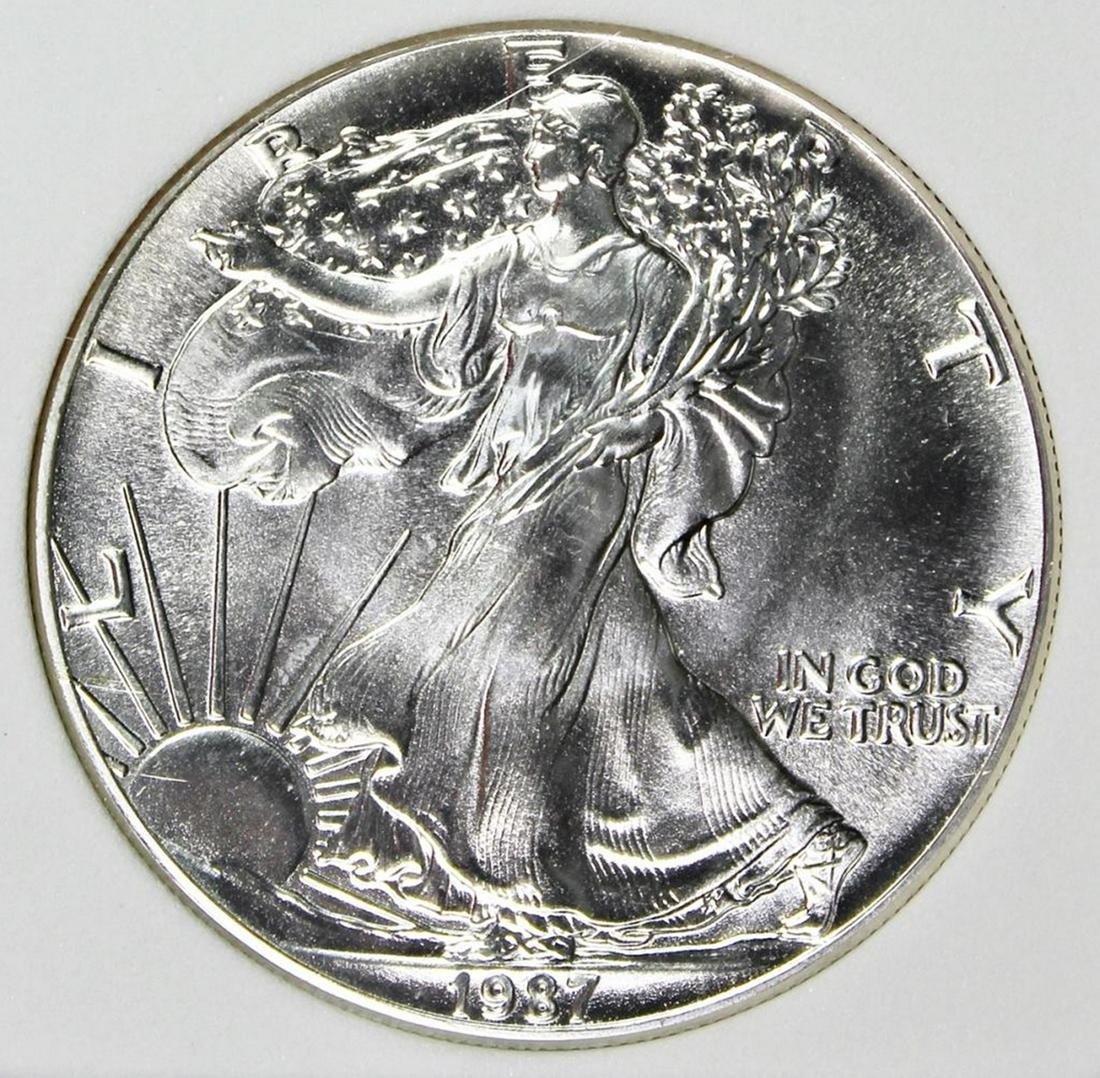 1987 AMERICAN SILVER EAGLE (1 of 4)