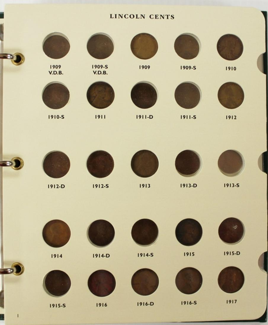 PARTIAL LINCOLN CENT SET IN DELUXE ALBUM: (1 of 7)