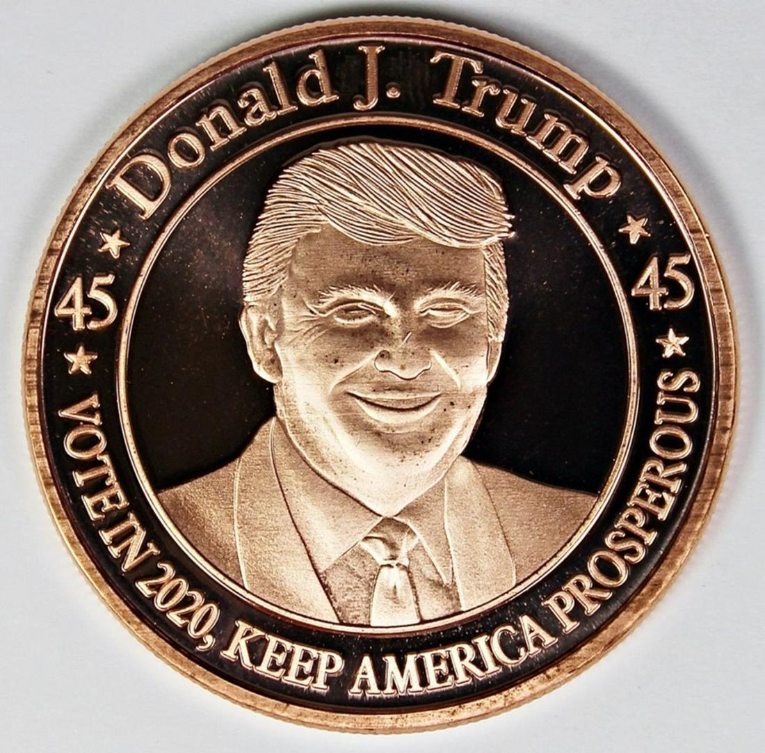 40 PIECES DONALD TRUMP COPPER ROUNDS (1 of 3)