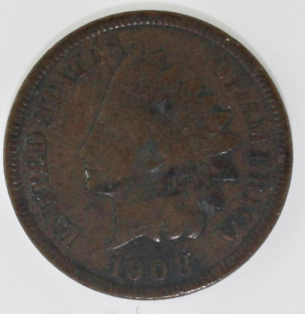 1908-S INDIAN CENT VF-XF (1 of 2)