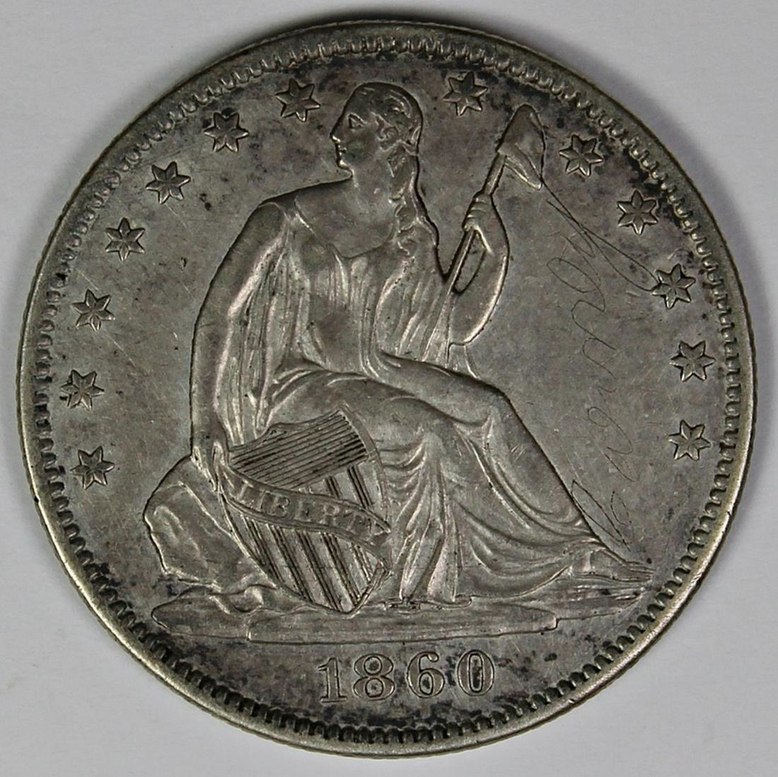 1860-O SEATED HALF DOLLAR (1 of 2)