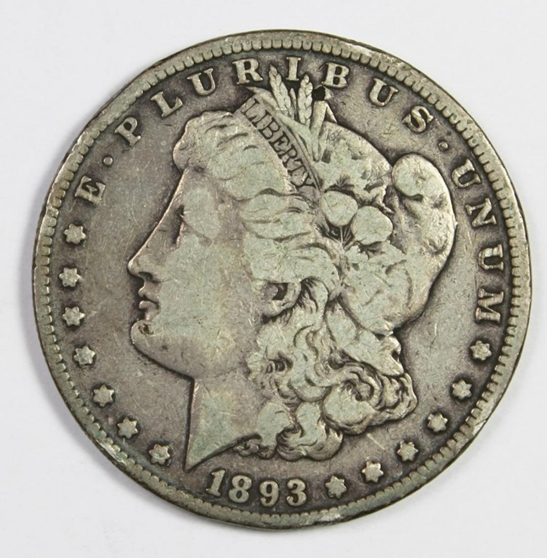 1893 MORGAN SILVER DOLLAR (1 of 2)