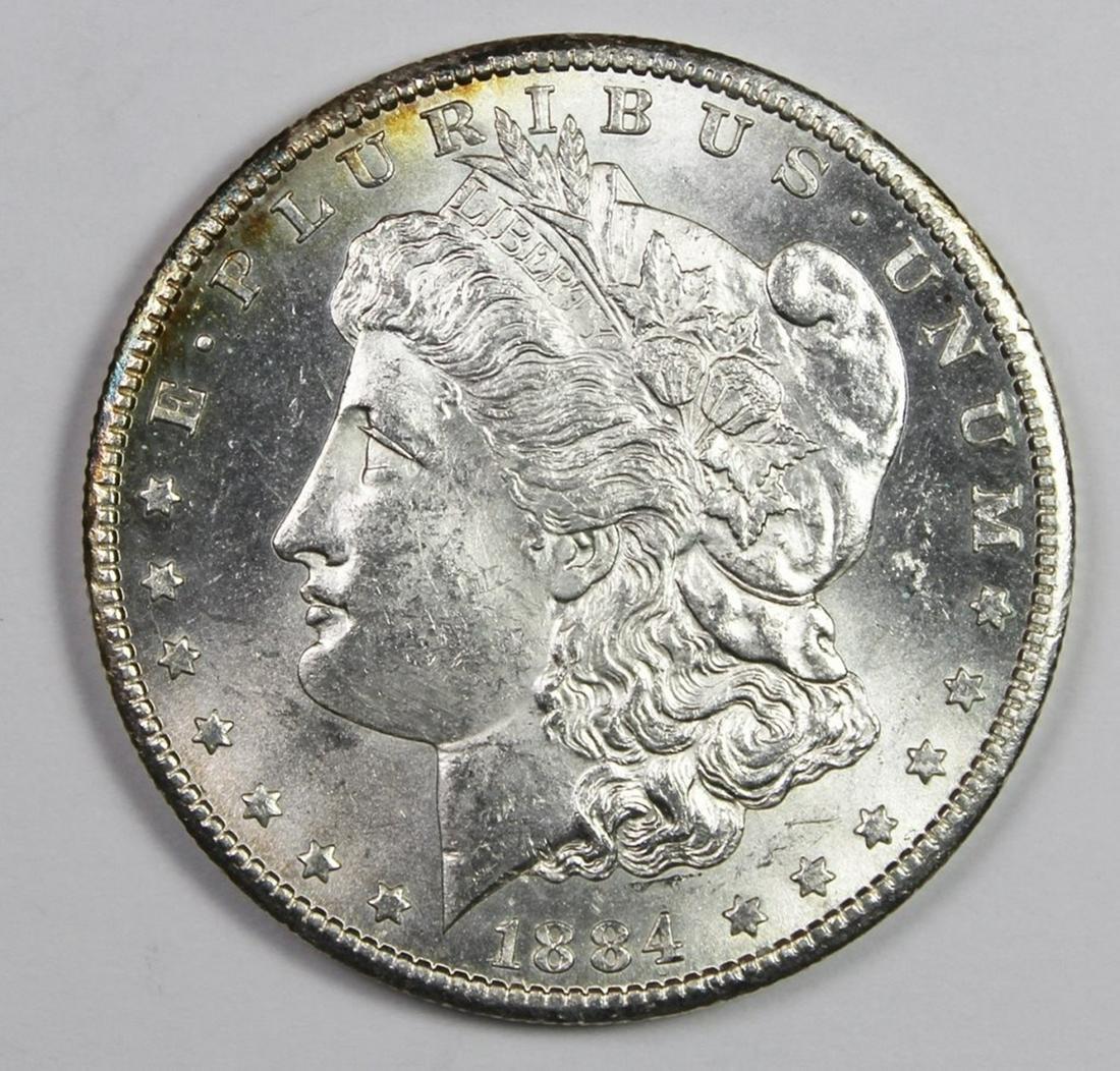1884-CC MORGAN SILVER DOLLAR (1 of 2)