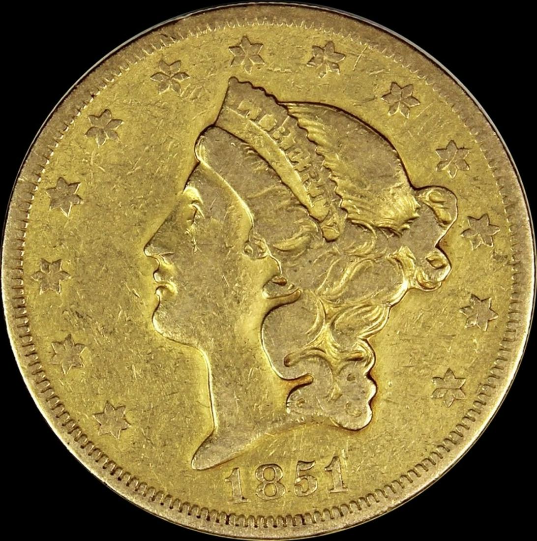 1851-O $20.00 GOLD (1 of 2)