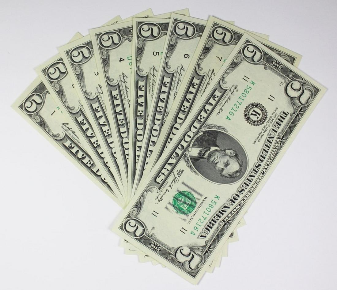 1969-A $5 FEDERAL RESERVE STAR NOTE (1 of 3)