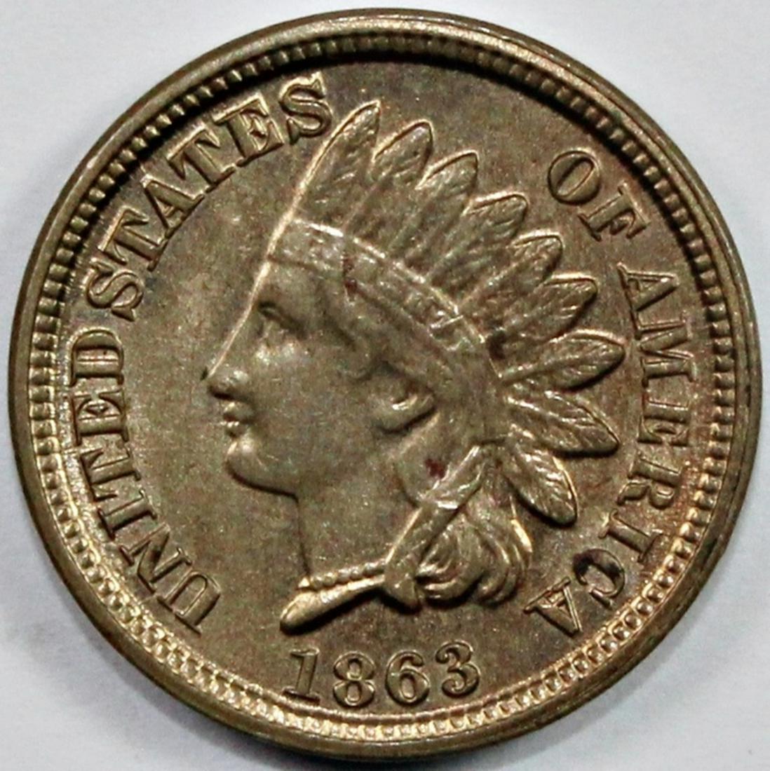 1863 INDIAN CENT (1 of 4)