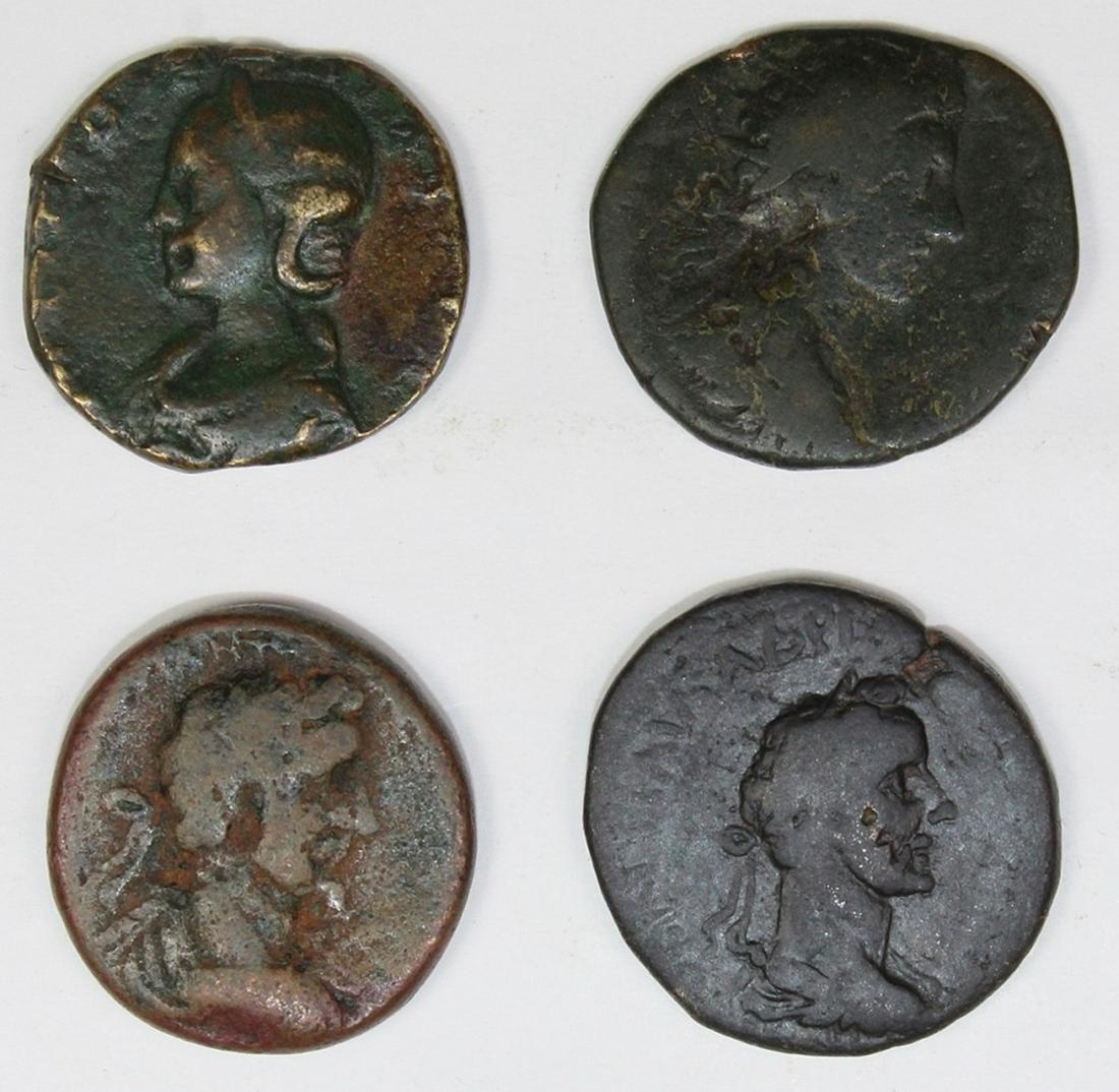 4 FAT AND CHUNKY ANCIENT BRONZES: WORTHY OF CLOSE INSPECTION. ESTIMATE: $120-$200