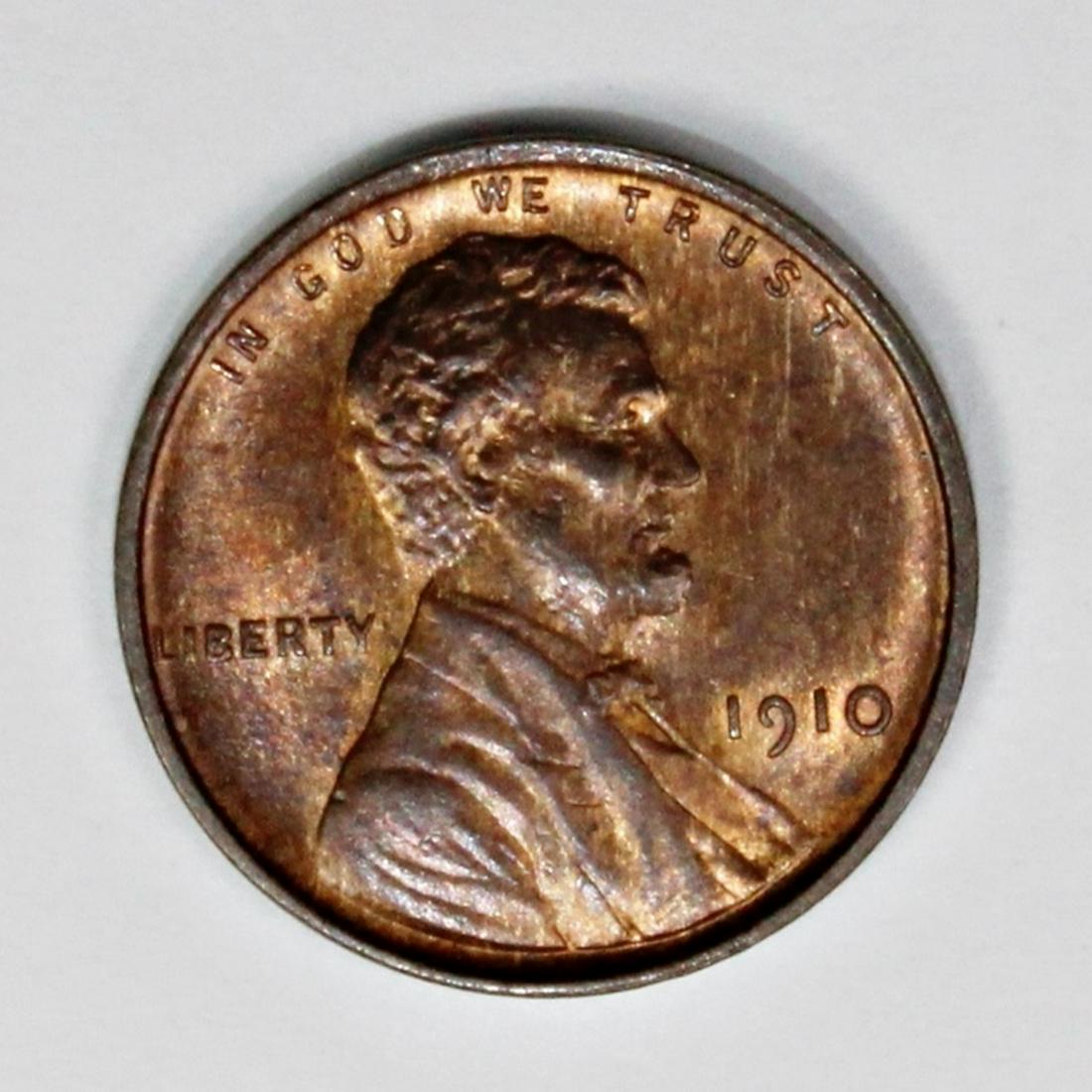 1910 LINCOLN CENT CHBU65 RED BROWN (1 of 2)