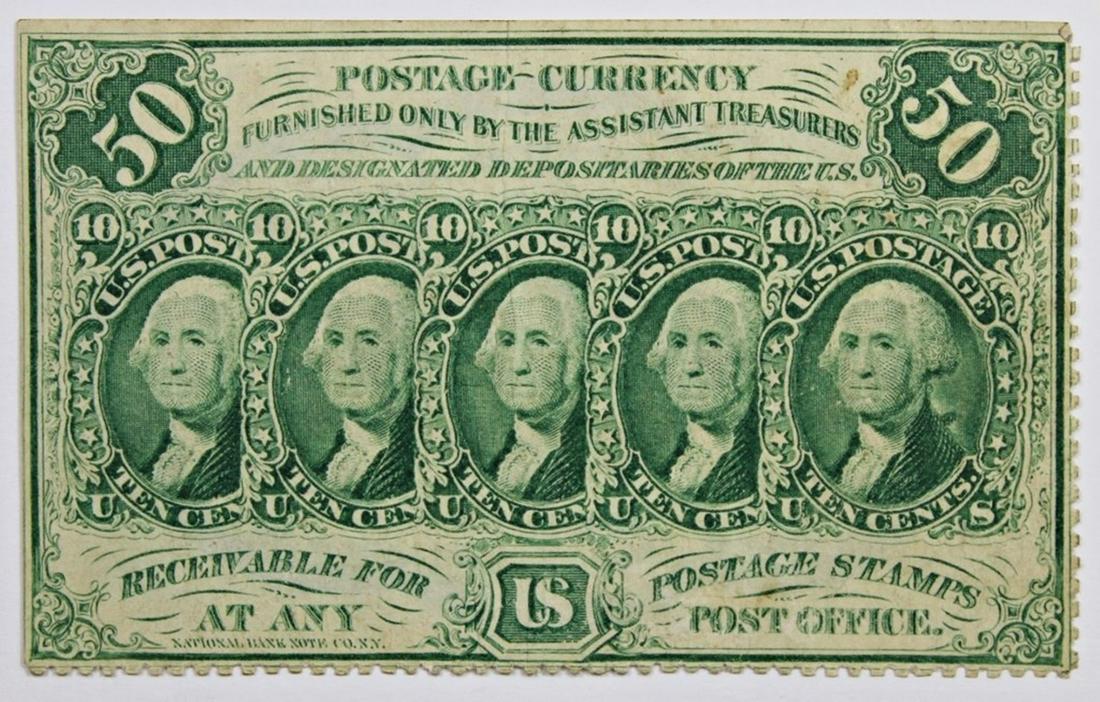 FIFTY CENT POSTAGE CURRENCY (1 of 2)
