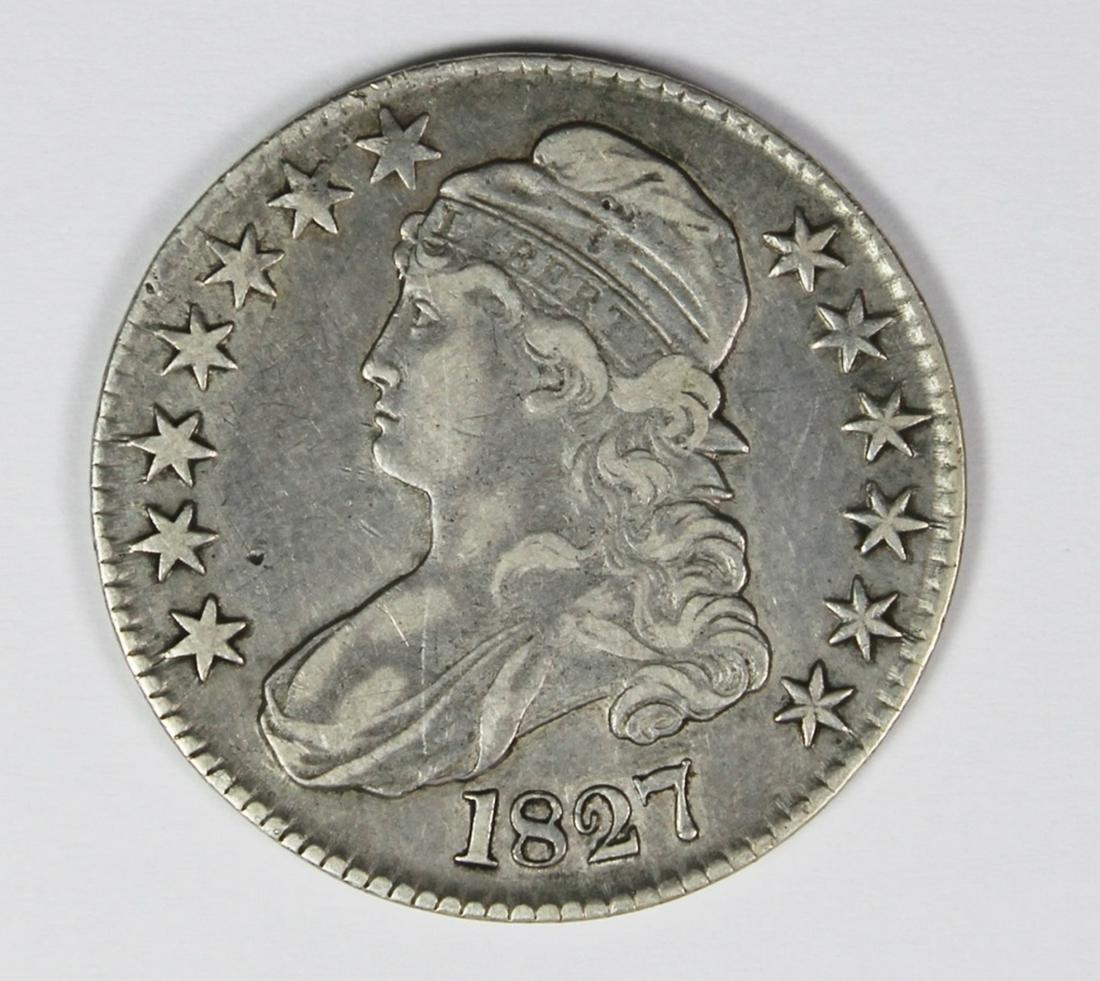 1827 BUST HALF DOLLAR (1 of 2)