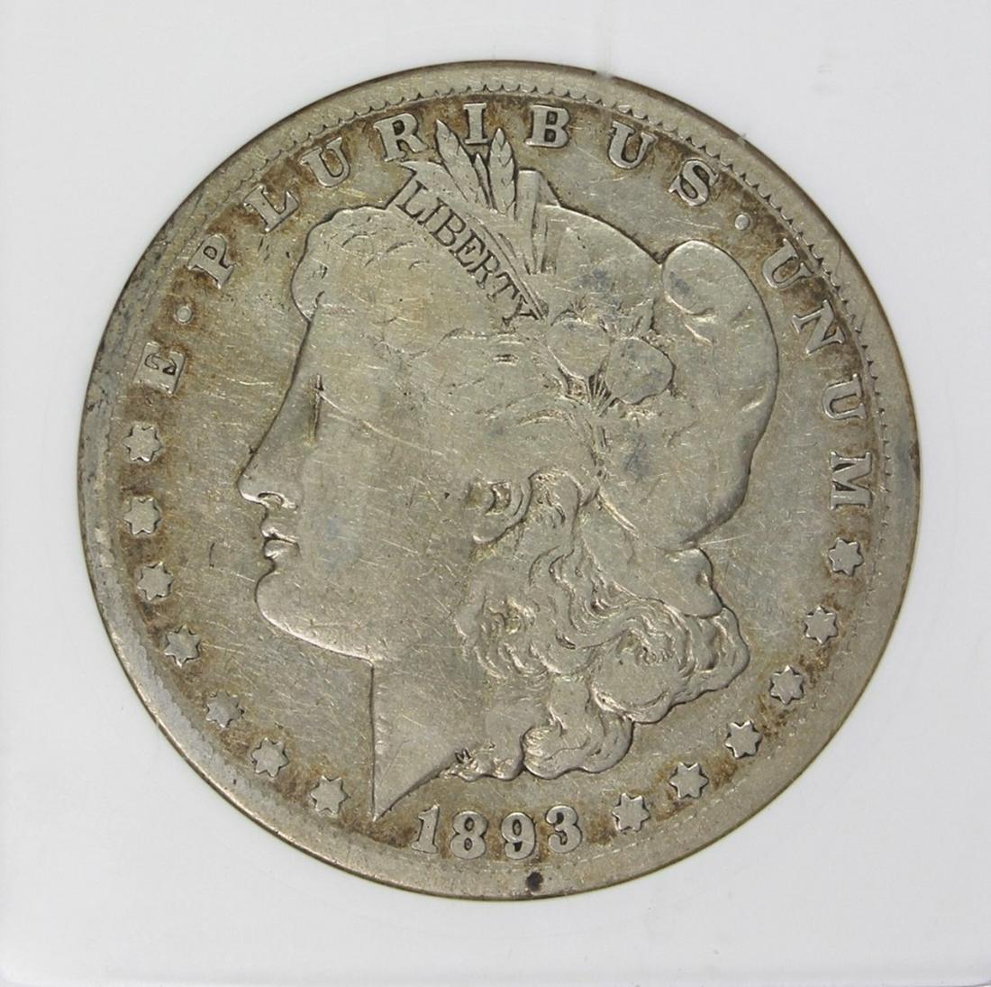 1893-CC MORGAN SILVER DOLLAR (1 of 4)
