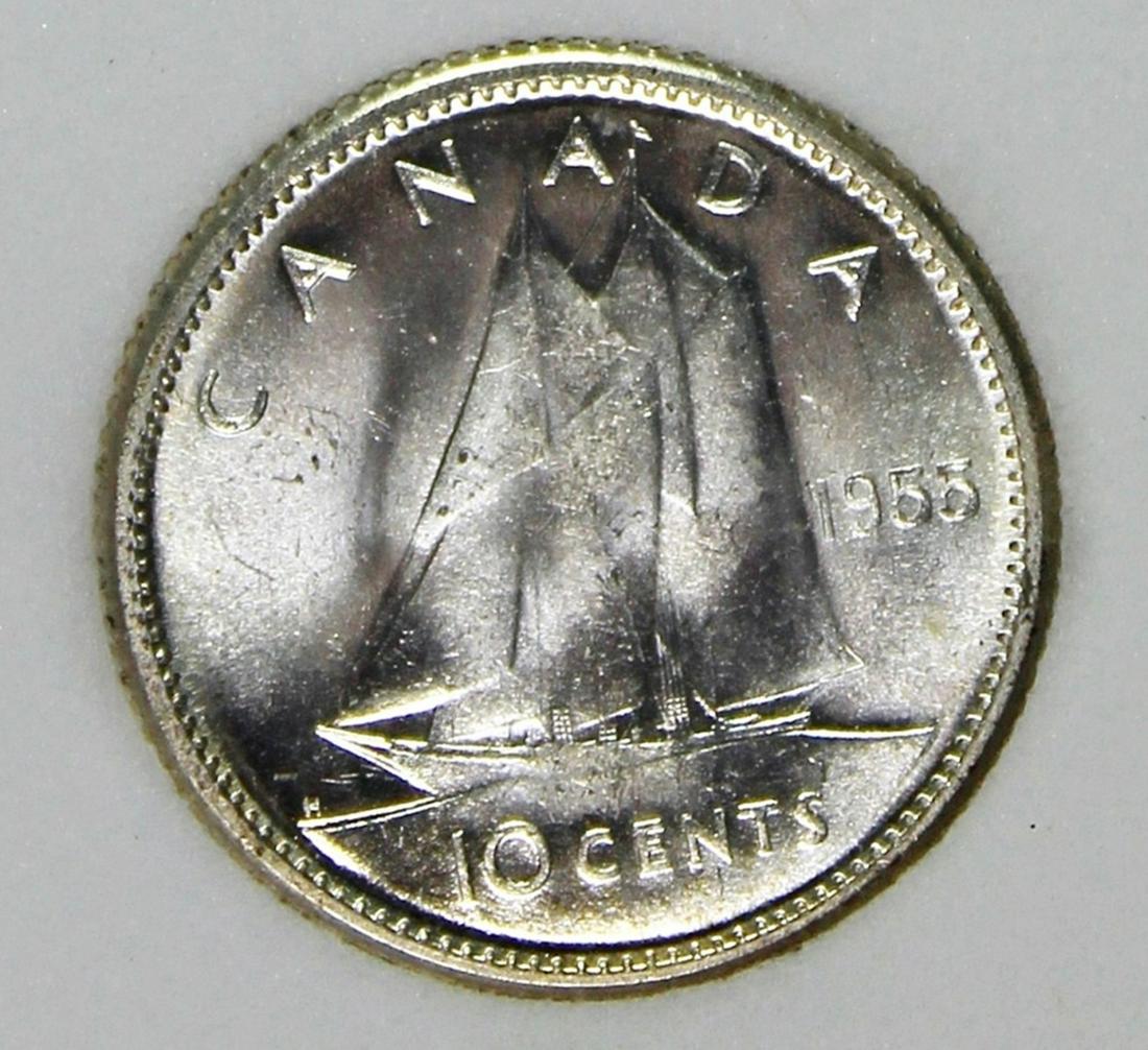 1955 CANADA DIME (1 of 4)