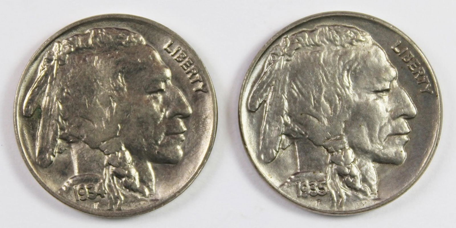 1934 AND 1935 BUFFALO NICKELS (1 of 2)