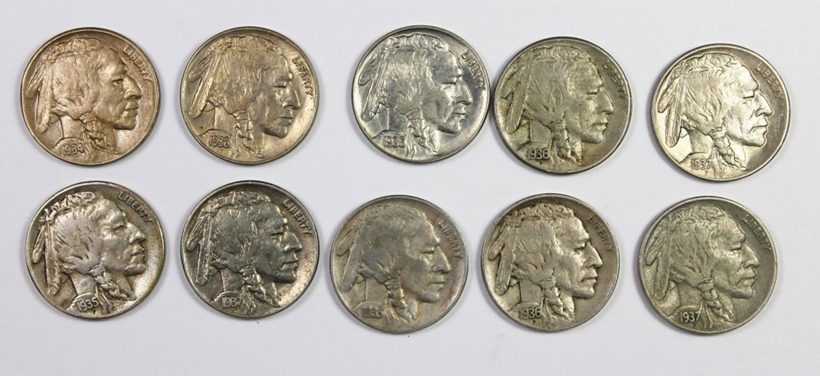 GROUP LOT OF BUFFALO NICKELS (1 of 2)