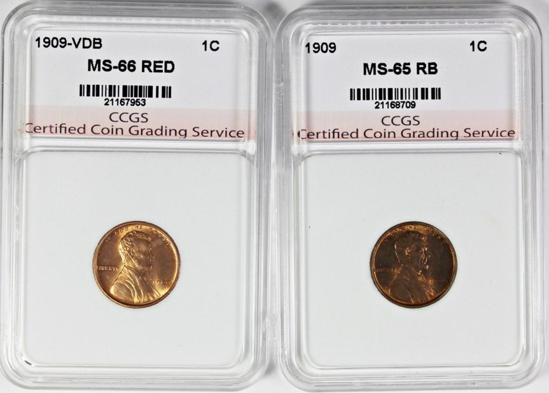 TWO LINCOLN CENTS: (1 of 2)