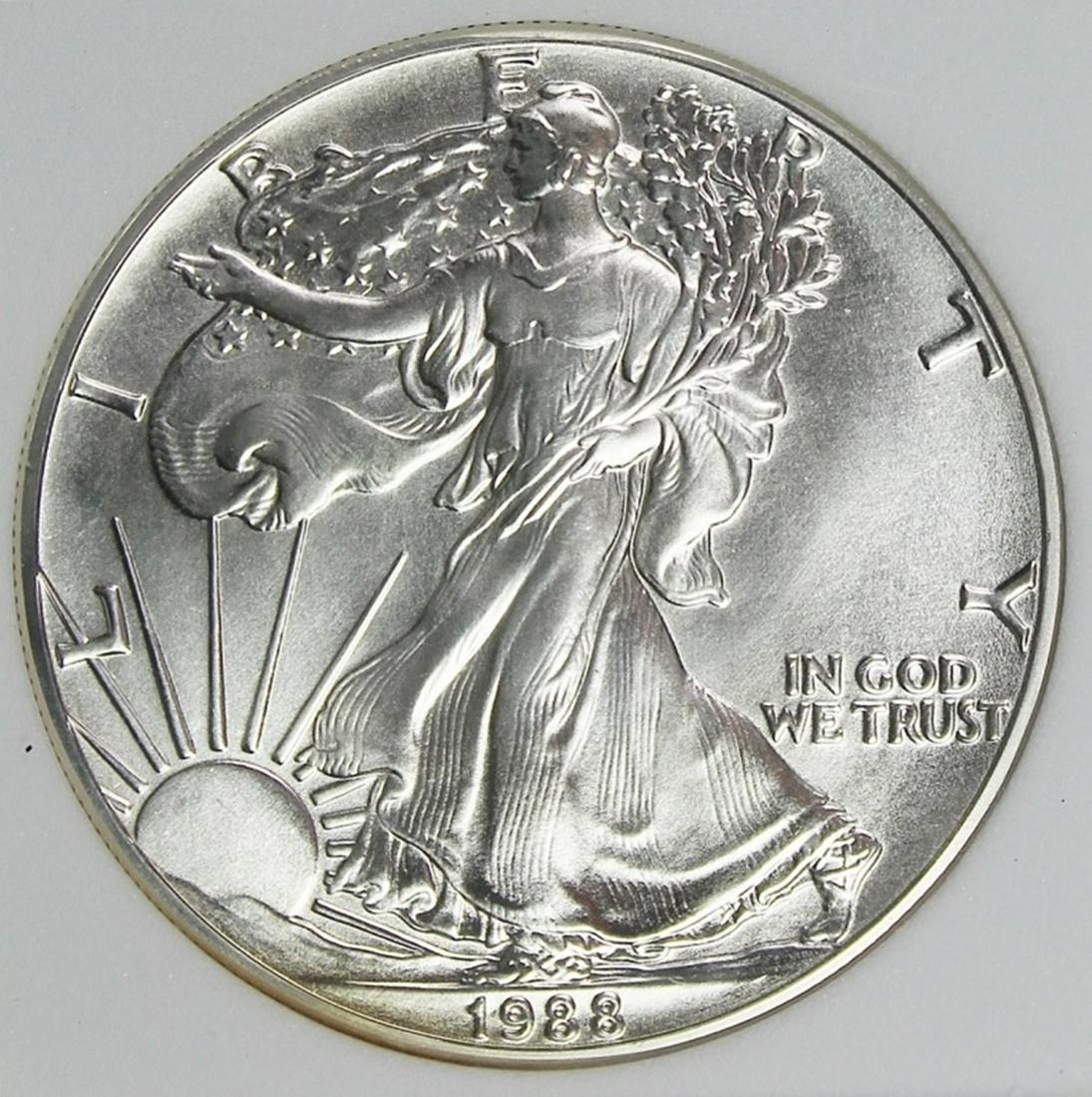 1988 AMERICAN SILVER EAGLE (1 of 4)