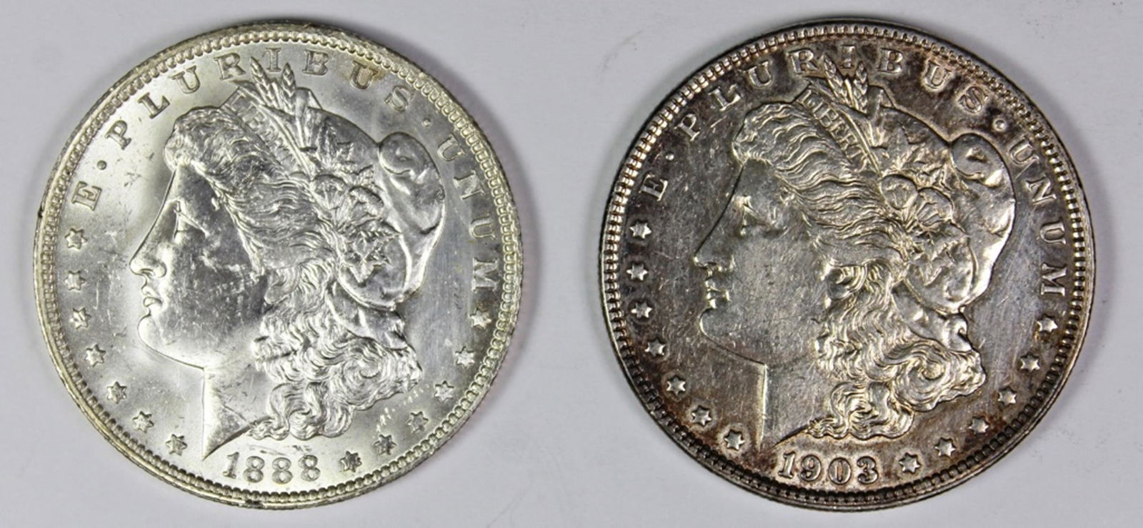 (2) MORGAN SILVER DOLLARS (1 of 2)