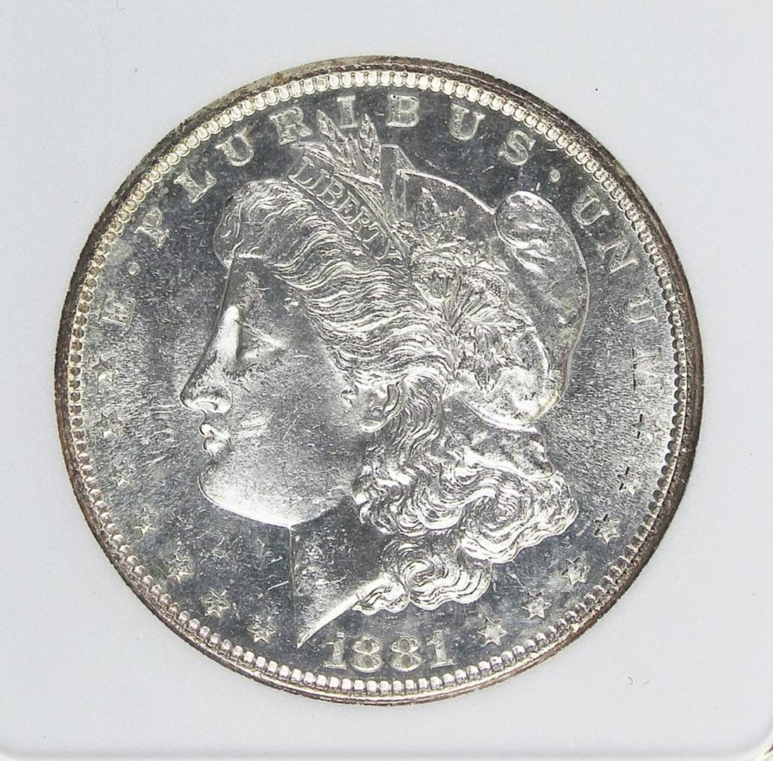 1881-S MORGAN SILVER DOLLAR (1 of 4)
