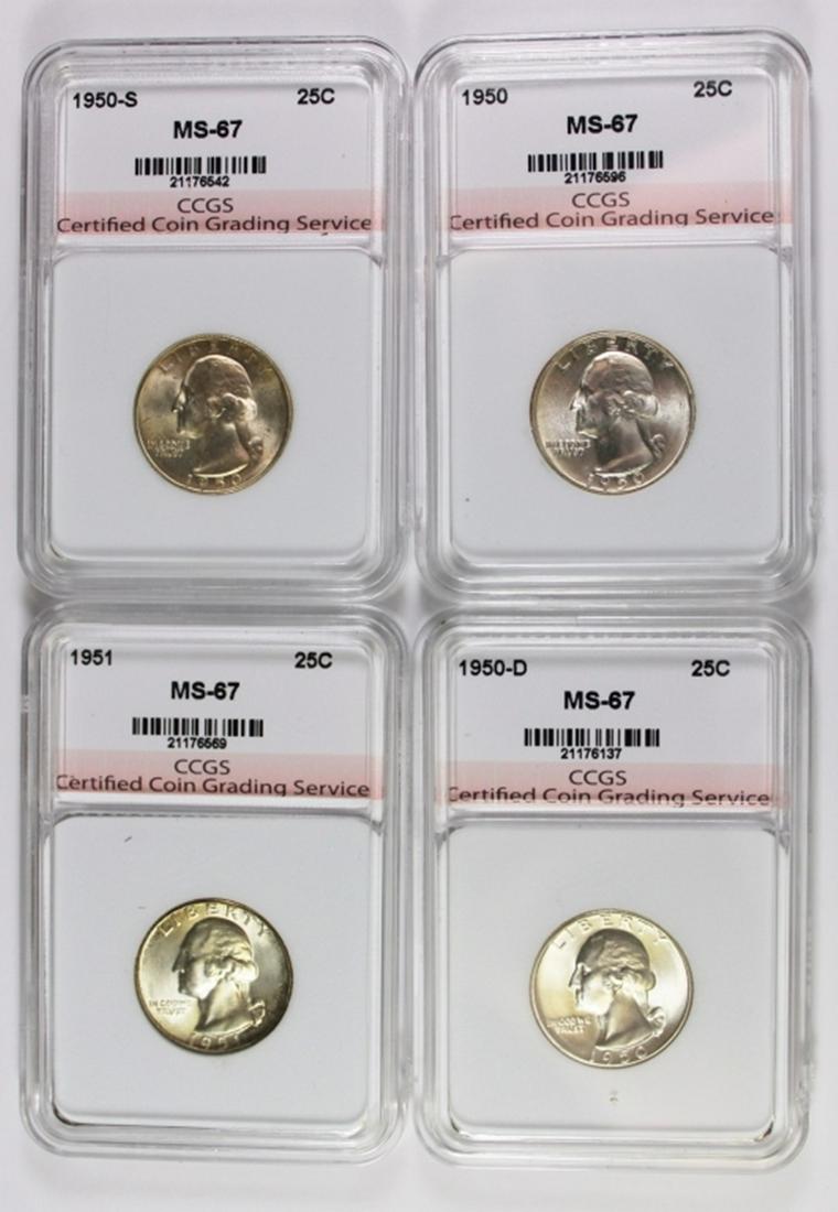 SUPERB BU WASHINGTON QUARTERS CCGS GRADED (1 of 2)