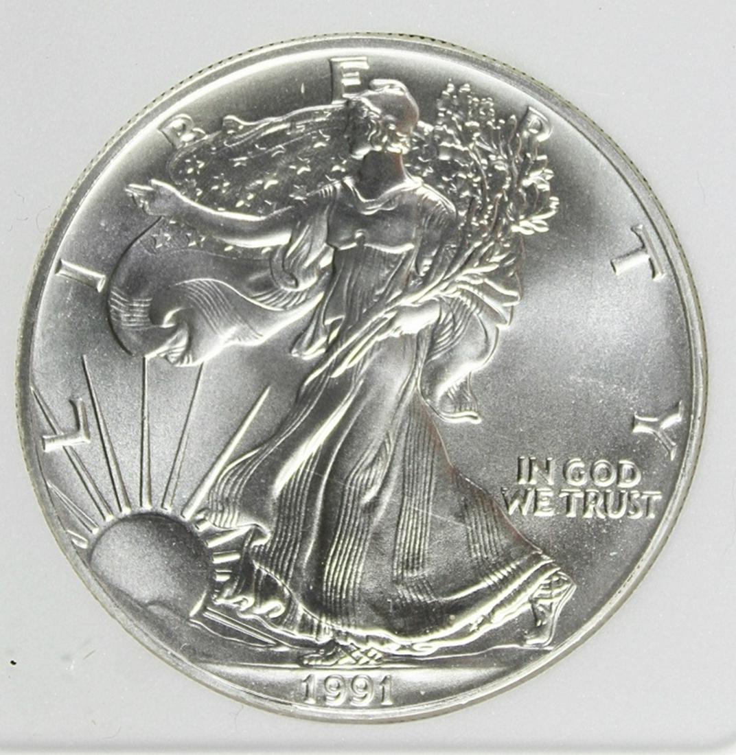 1991 AMERICAN SILVER EAGLE (1 of 4)