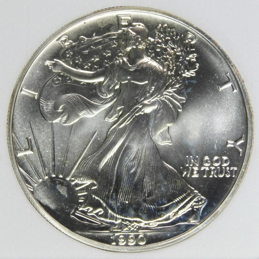 1990 AMERICAN SILVER EAGLE (1 of 4)