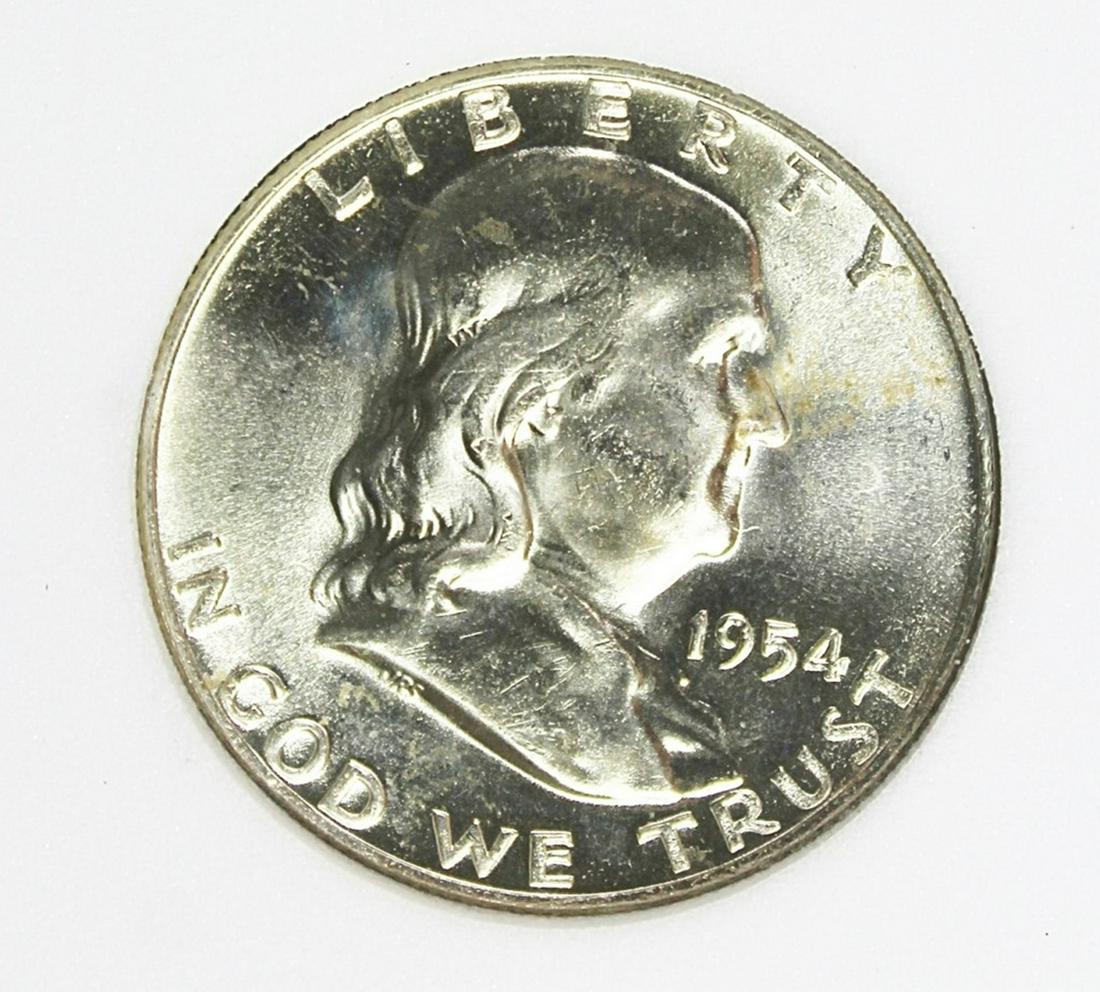 1954-D FRANKLIN HALF DOLLAR (1 of 4)