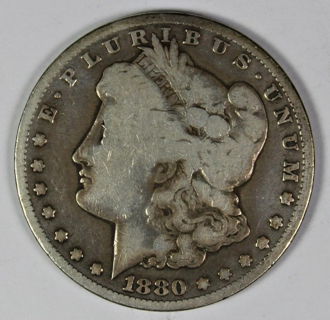 1880-CC MORGAN SILVER DOLLAR (1 of 2)