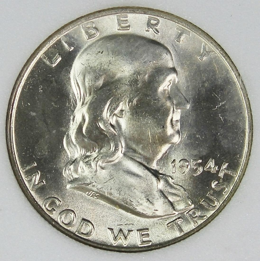 1954-D FRANKLIN HALF DOLLAR (1 of 4)