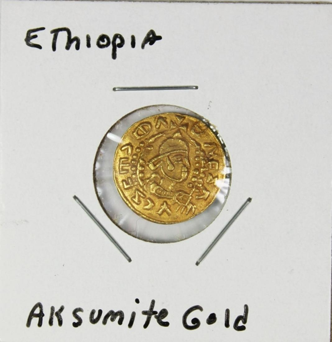 VERY RARE ETHIOPIA GOLD COIN 400 A.D (1 of 2)