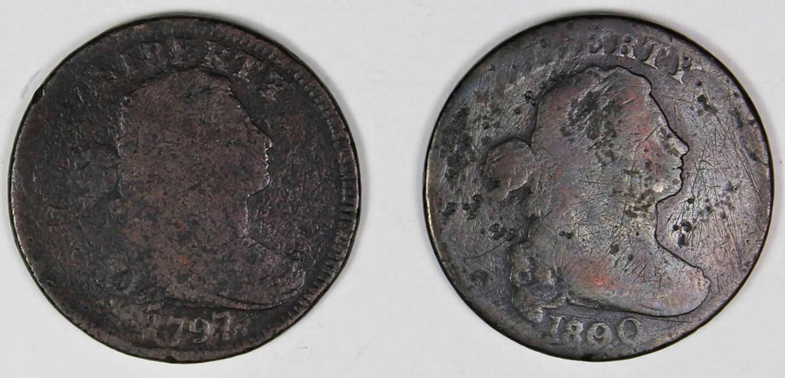 1797, 1800/79 TOUGH EARLY LARGE CENTS (1 of 2)
