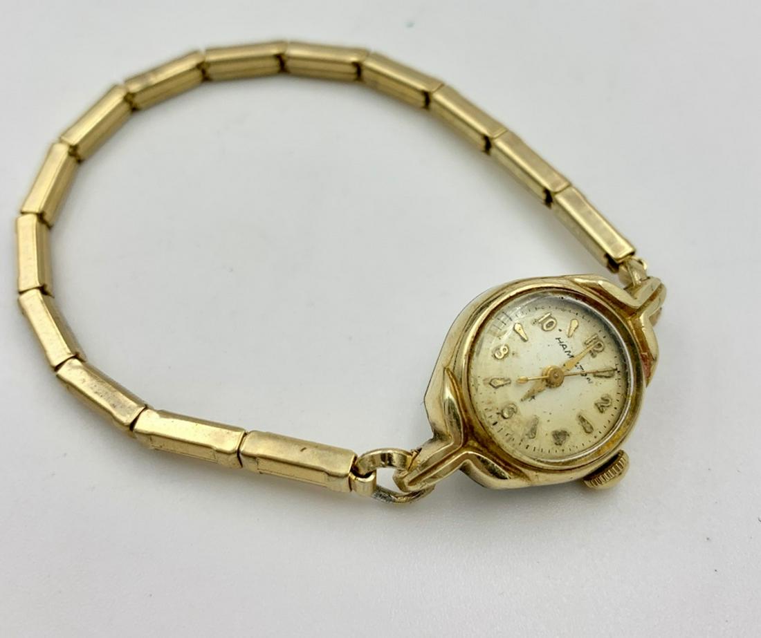 Ladies Hamilton, 10k Gold Filled Bezel Wrist Watch