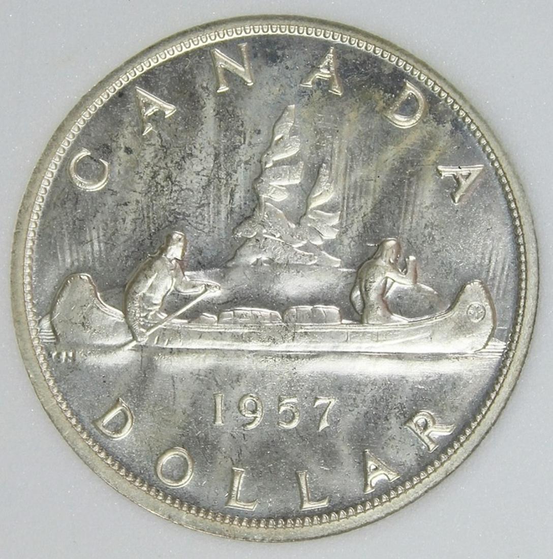 1957 CANADA SILVER DOLLAR (1 of 4)