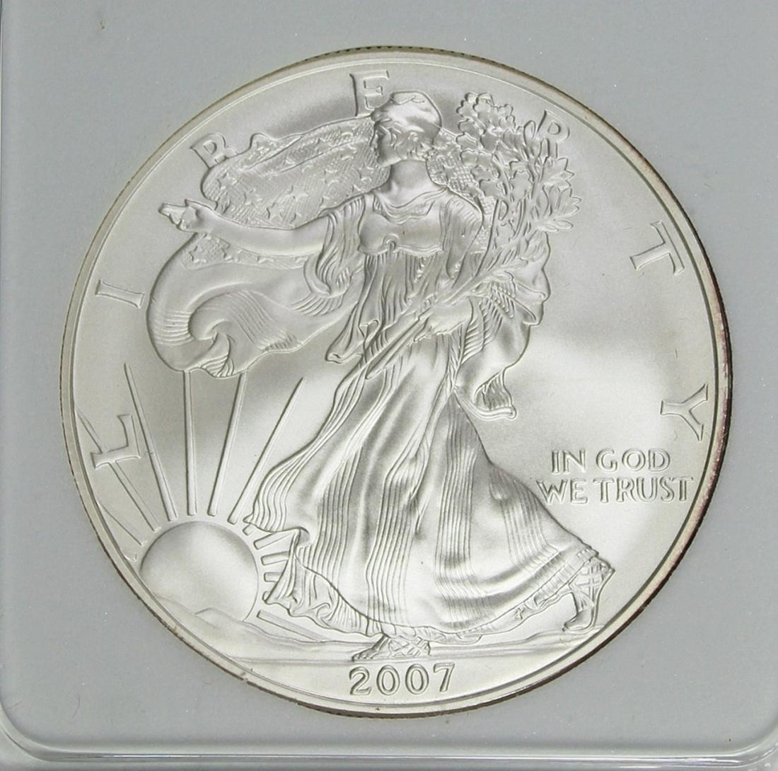 2007-W AMERICAN SILVER EAGLE (1 of 4)