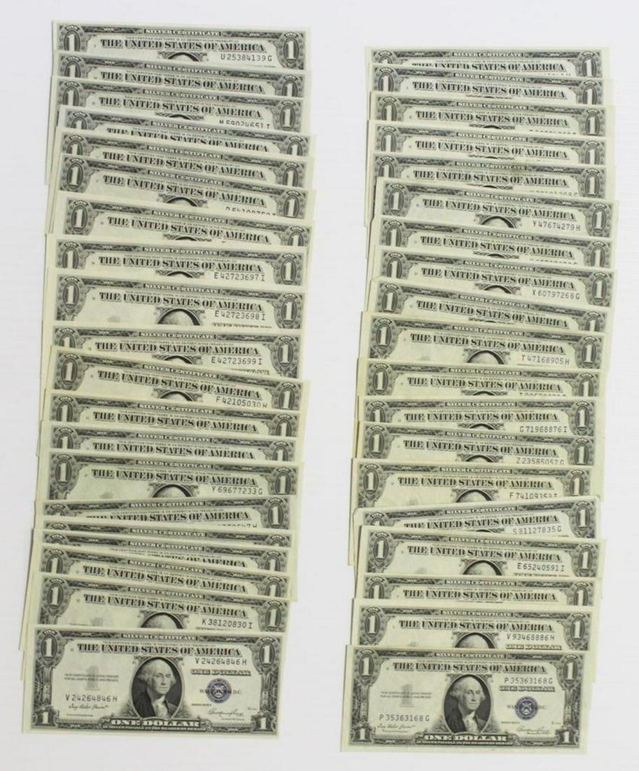 39 PCS. 1935 $1.00 SILVER CERTIFICATES (1 of 3)
