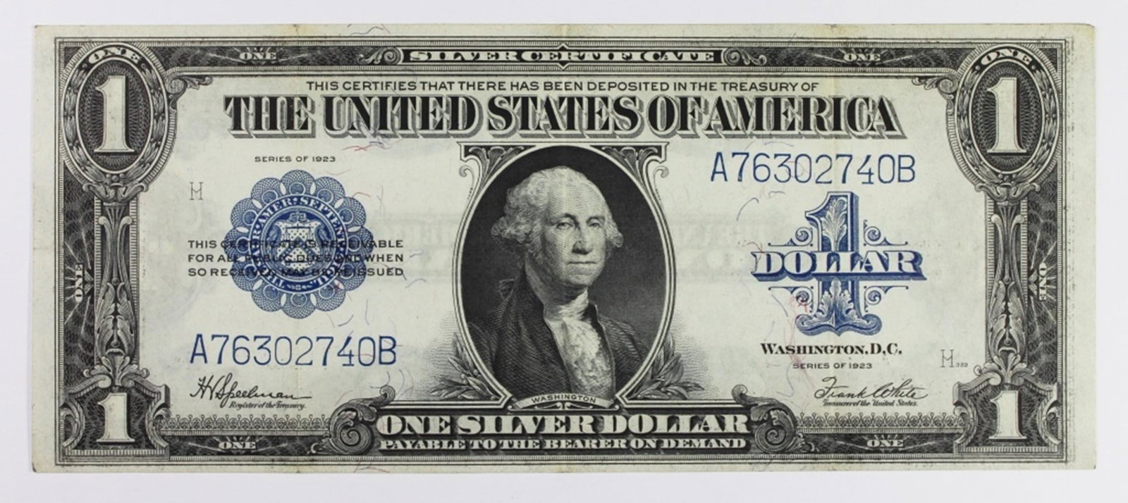 1923 $1.00 SILVER CERTIFICATE (1 of 2)