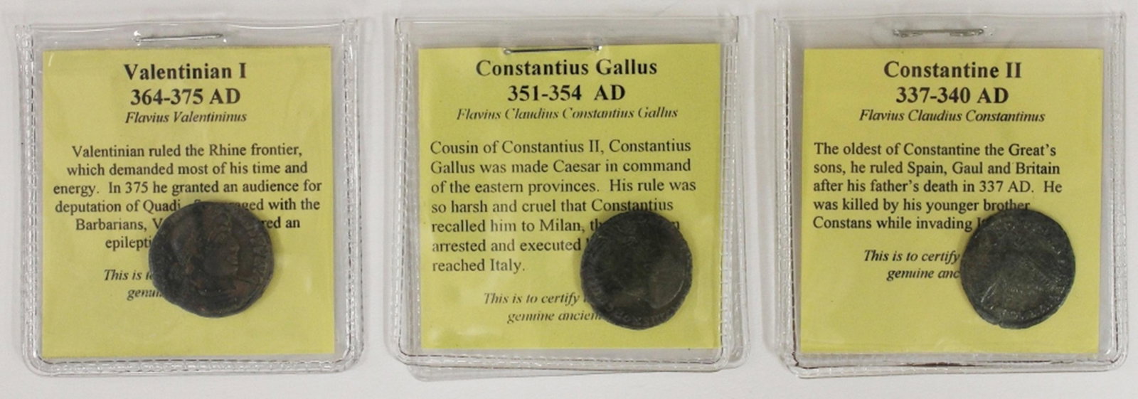 THREE ANCIENT COINS (1 of 2)