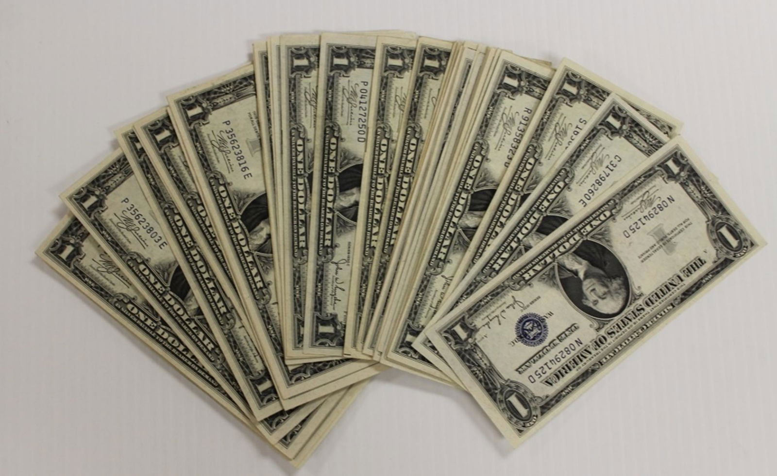 43 PCS. 1935-C $1.00 SILVER CERTIFICATES (1 of 5)