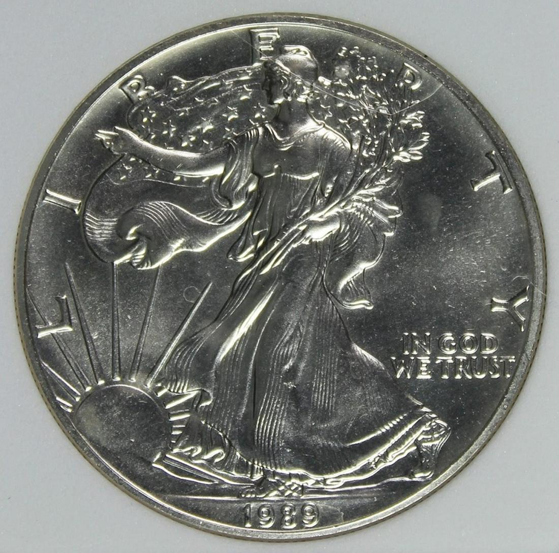 1989 AMERICAN SILVER EAGLE (1 of 4)