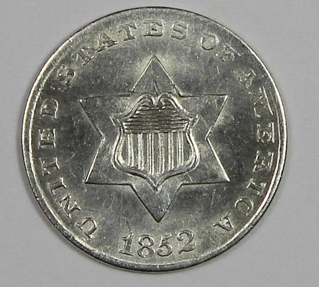 1852 THREE CENT SILVER (1 of 2)