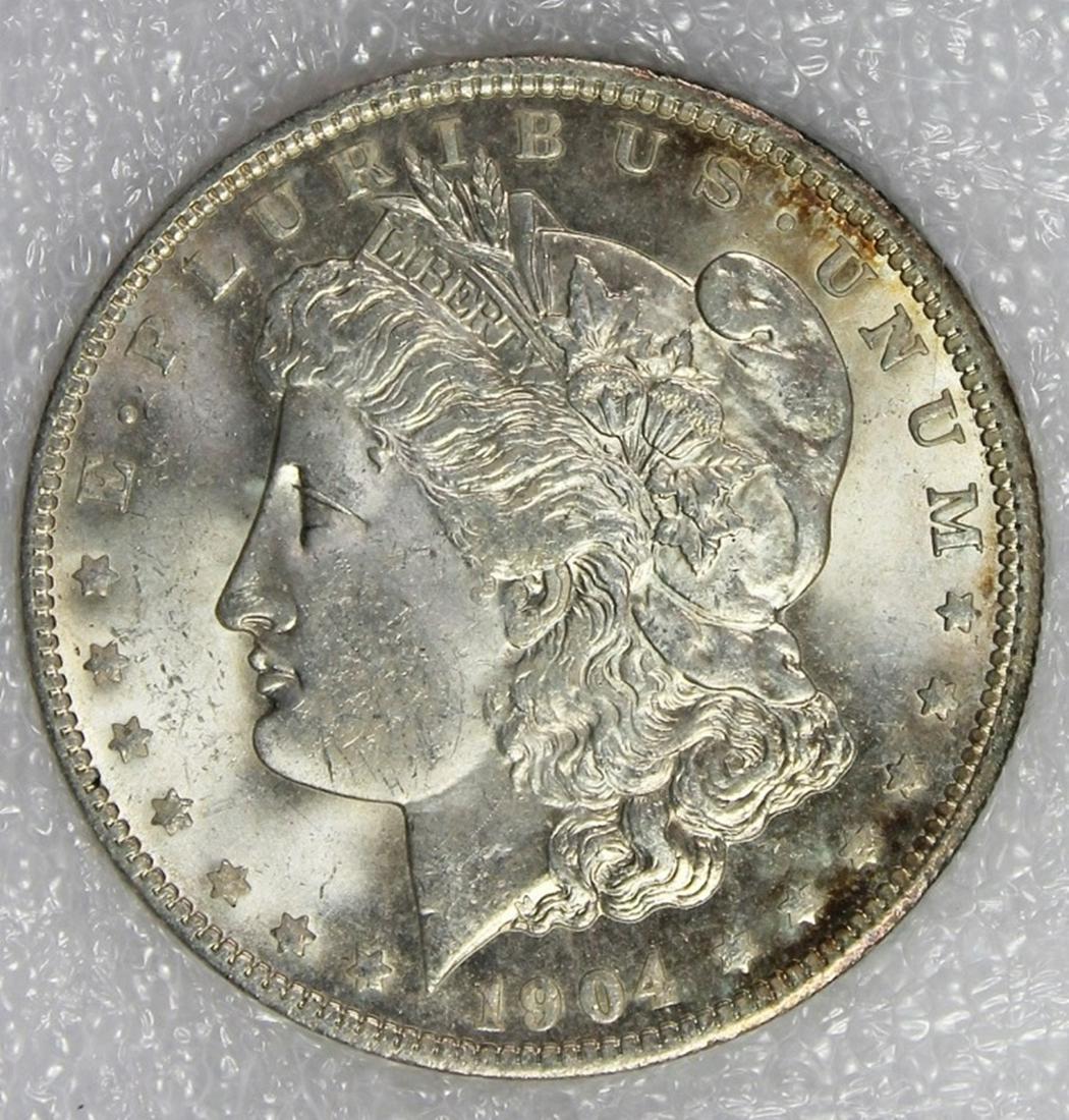 1904-O MORGAN SILVER DOLLAR (1 of 4)