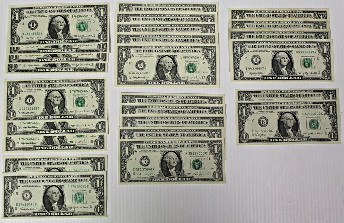 24 $1 FEDERAL RESERVE NOTES (1 of 2)