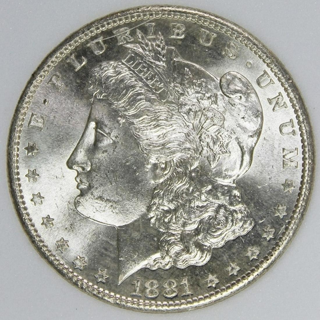 1881-S MORGAN SILVER DOLLAR (1 of 4)