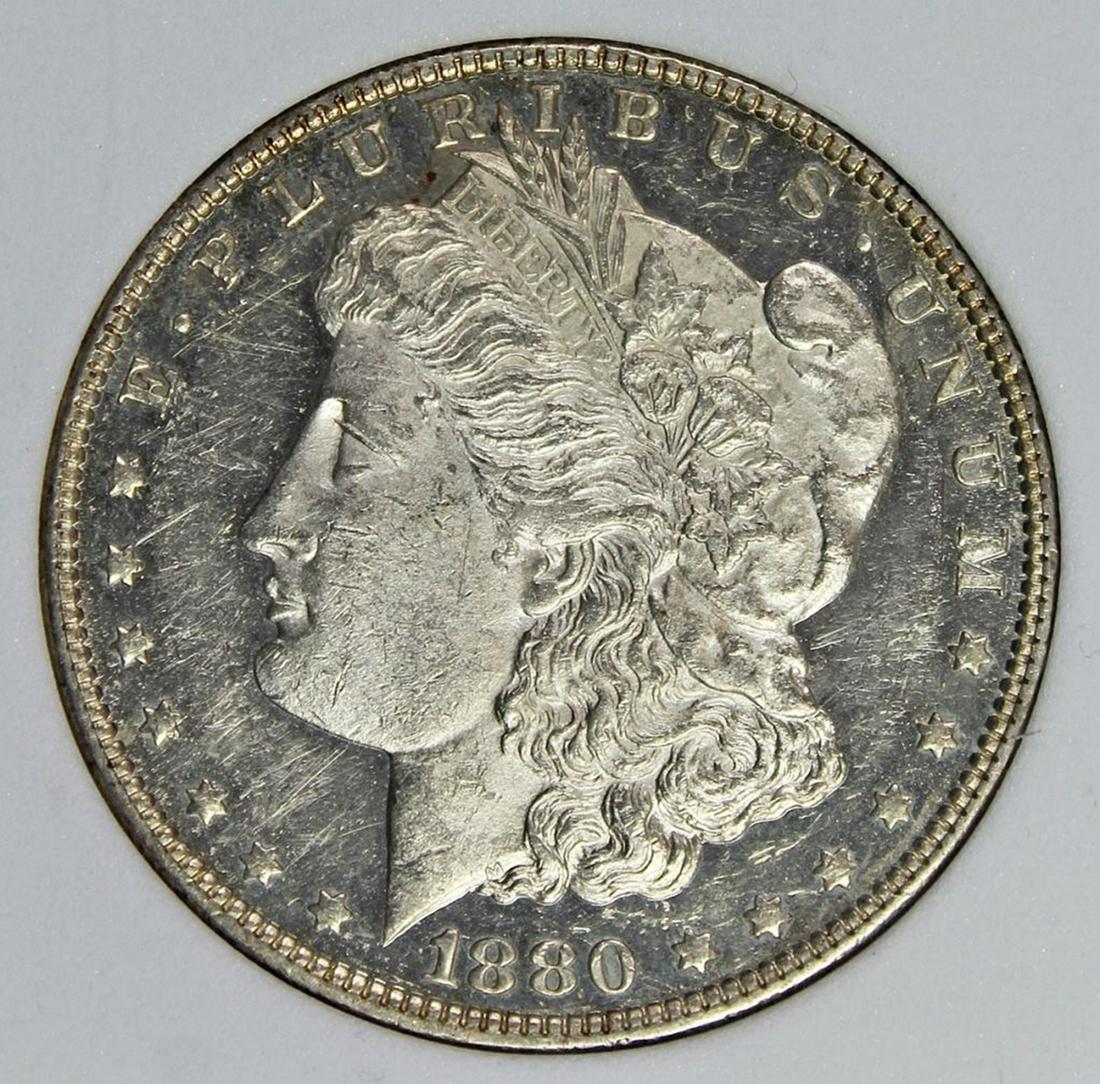 1880-O MORGAN SILVER DOLLAR (1 of 4)