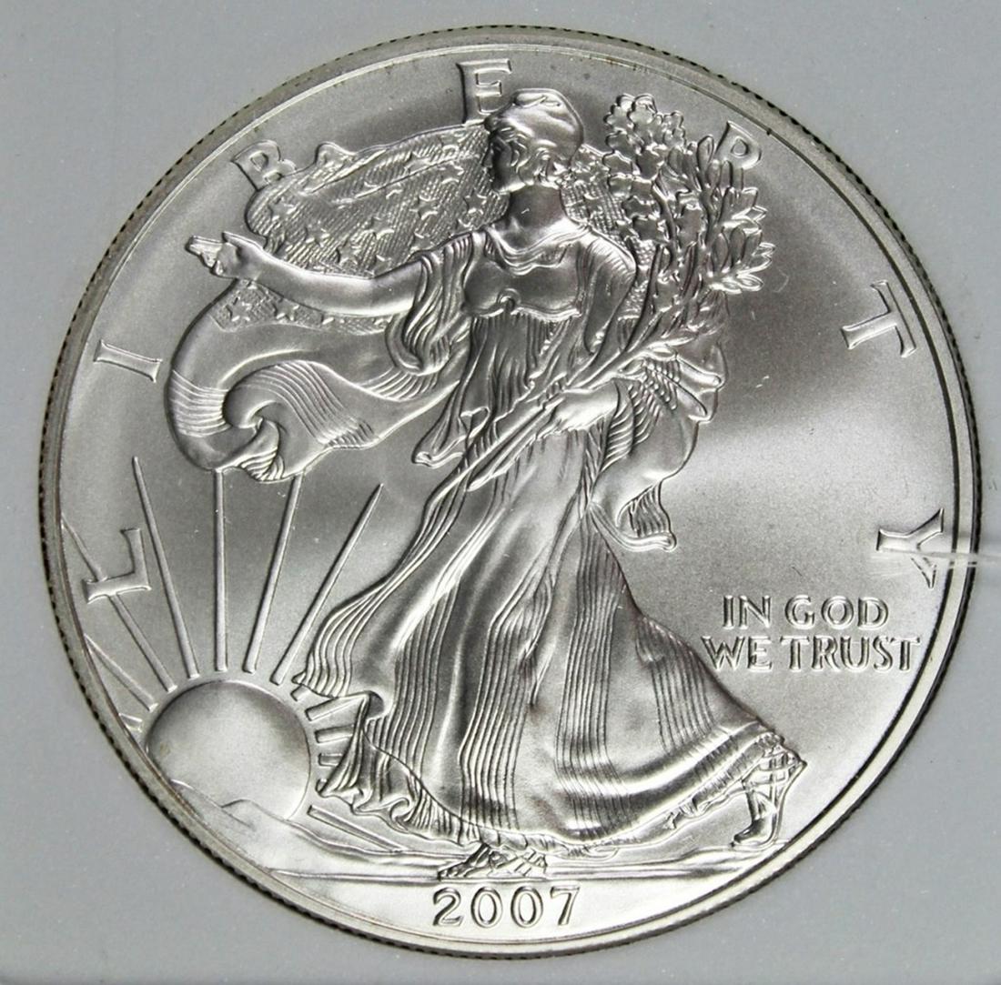 2007-W AMERICAN SILVER EAGLE (1 of 4)