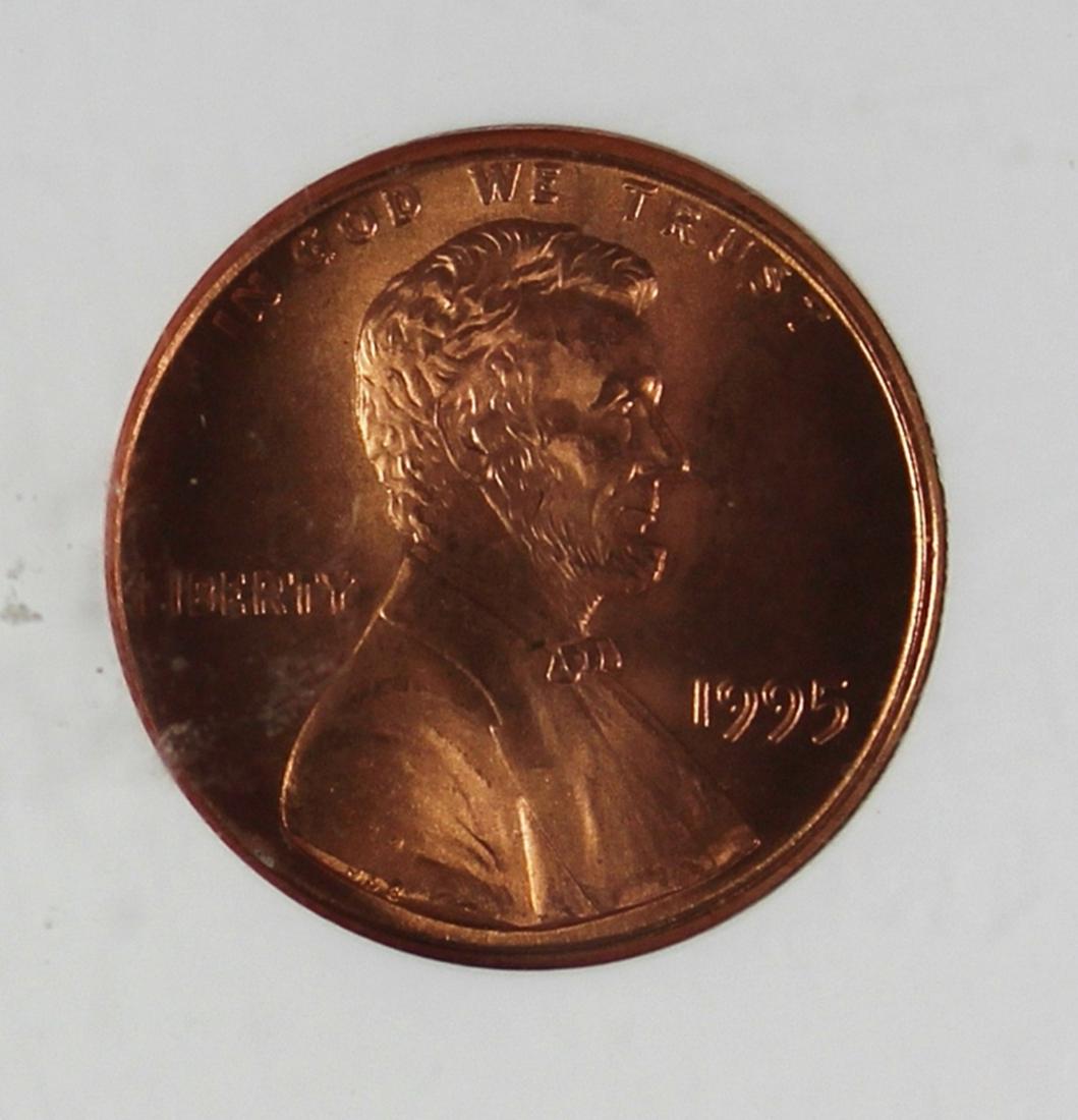 1995 DOUBLE DIE OBVERSE LINCOLN CENT (1 of 4)