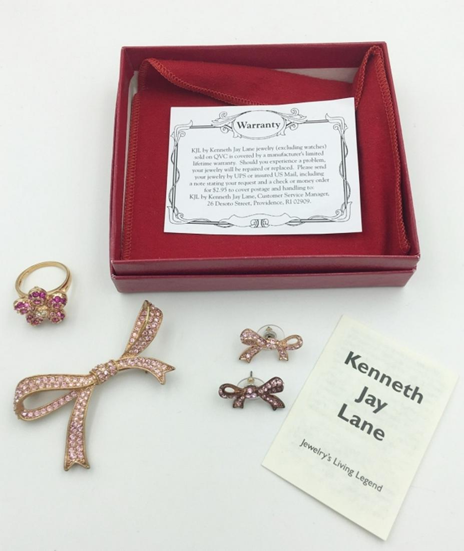 LOT OF 2 SIGNED COSTUME JEWELRY NOLAN MILLER, KJL (1 of 3)